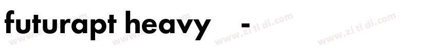 futurapt heavy字体下载字体转换